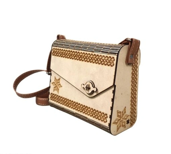 KIZLYER Decorative Lesser Cutting Wooden Purse Wooden Clutch  For Girls And Women -  Free Size, Wooden, Clutch, pack of 1